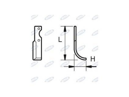 Fräsmesser  60 x 207 MM LINKS Ø 10.5