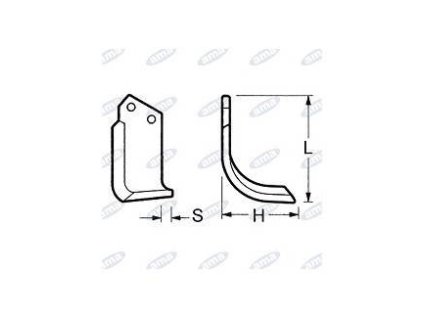 Fräsmesser 136 x 196 x 12 MM RECHTS Ø 14,5