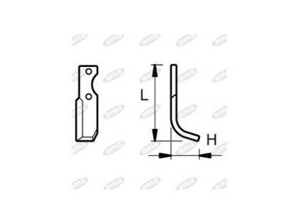 Fräsmesser  64 x 190 MM LINKS Ø 9