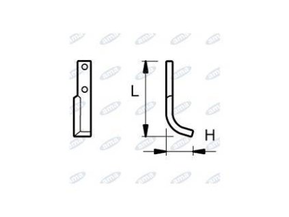 Fräsmesser  66 x 185 MM RECHTS