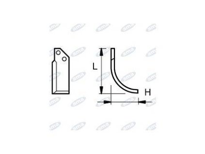 Fräsmesser  88 x 185 MM LINKS