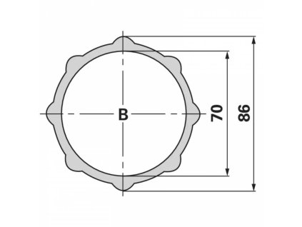 Druckplatte für Daumenkupplungen K31 - K36 55.15.10