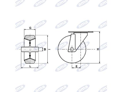 Rad 200 mm Mit Bremse