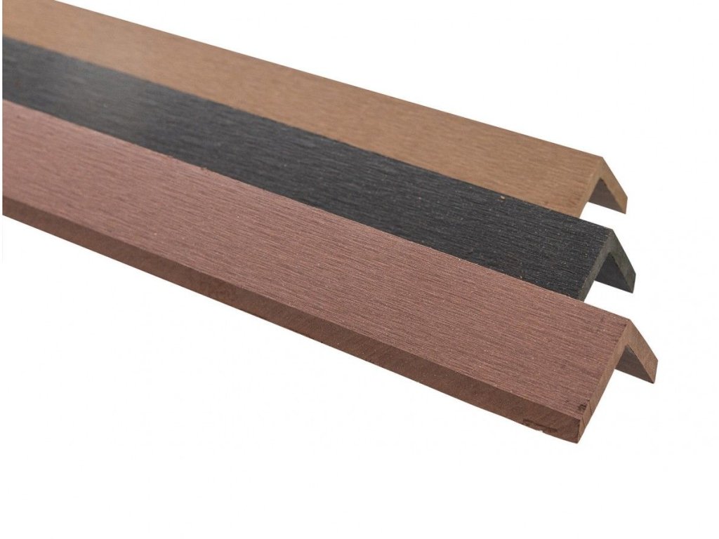 Ukončovací lišta WPC 50 x 50 x 2900 mm světle šedá