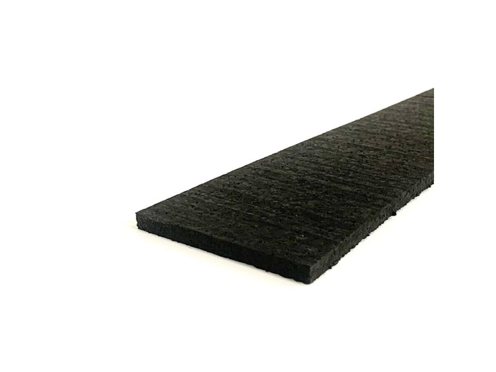 Černá gumová soklová podlahová lišta FLOMA SF1100 IceFlo - 200 x 7 cm a tloušťka 0,8 cm
