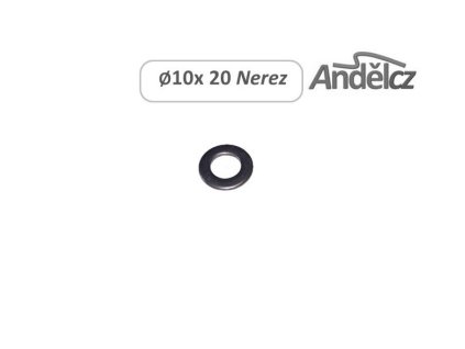 Podložka O10,5 x 20 nerez DIN 125A/A2