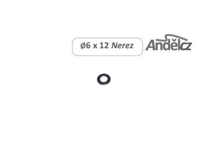 Podložka O6 x 12 nerez