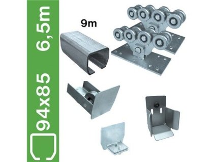 Sestava pro samonosné brány do 6,5m, Zn, 94x85mm