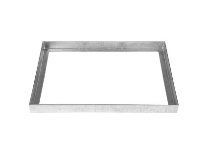 Kovová ocelová čistící venkovní vstupní rohož bez gumy bez pracen ze svařovaných podlahových roštů FLOMA Galva - 43 x 51,5 x 3,5 cm