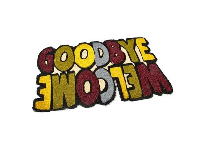 Kokosová vstupní rohož Welcome - Goodbye - 75 x 45 x 1,7 cm
