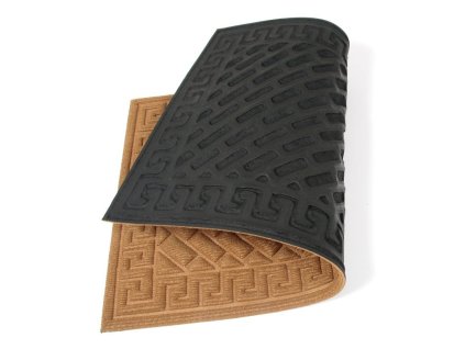 Hnědá textilní vstupní rohož Bricks - Deco - 75 x 45 x 1 cm