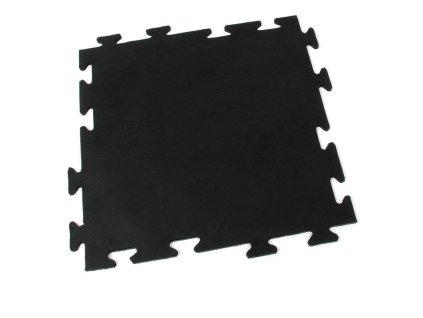 Gumová protiúnavová rohož FLOMA Flat Tile - 50 x 50 x 0,8 cm