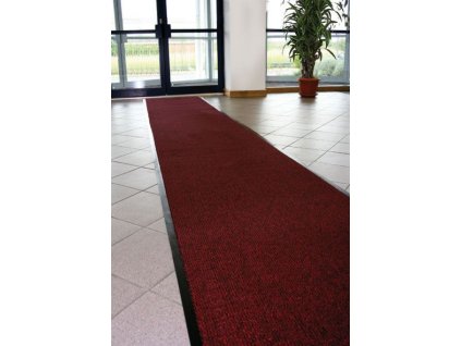 Modrá textilní čistící vnitřní vstupní rohož - 60 x 90 x 0,7 cm