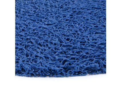 Modrá protiskluzová sprchová oválná rohož Spaghetti - 70 x 39,5 x 1,2 cm
