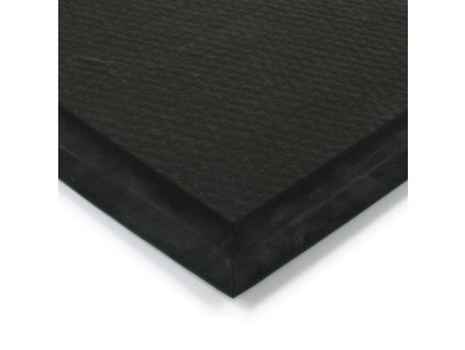Černá textilní zátěžová vstupní čistící rohož Fiona - 50 x 90 x 1,1 cm