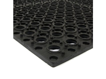 Gumová protiúnavová děrovaná rohož FLOMA Restaurant Top Tile - 91 x 91 x 1,4 cm