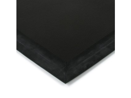 Černá plastová zátěžová venkovní vnitřní vstupní čistící zóna Rita - 200 x 100 x 1 cm