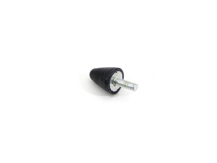 Černý gumový doraz tvaru kužele se šroubem FLOMA - průměr 2 cm x 2,4 cm