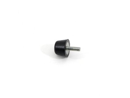 Černý gumový doraz tvaru komolého kužele se šroubem FLOMA - průměr 2,5 cm x 1,7 cm