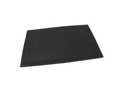 Modrá textilní gumová vstupní rohož FLOMA Little Squares - délka 45 cm, šířka 75 cm, výška 0,8 cm