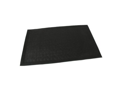 Šedá textilní gumová vstupní rohož FLOMA Rectangle - Deco - délka 45 cm, šířka 75 cm, výška 0,8 cm