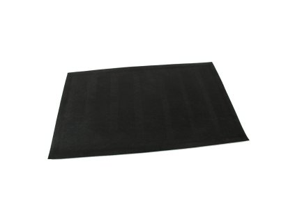Šedá textilní gumová vstupní rohož FLOMA Crossing Lines - délka 45 cm, šířka 75 cm, výška 1 cm