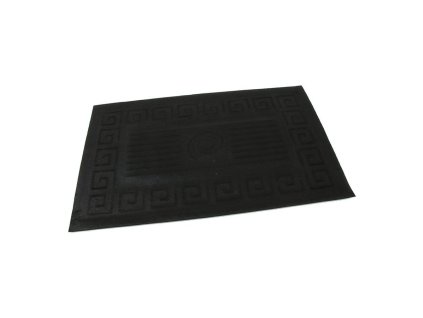 Červená textilní gumová vstupní rohož FLOMA Rectangle - Deco - délka 45 cm, šířka 75 cm, výška 0,8 cm