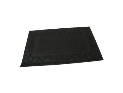 Béžová textilní gumová čisticí vstupní rohož FLOMA Stripes - Deco - délka 45 cm, šířka 75 cm, výška 0,8 cm