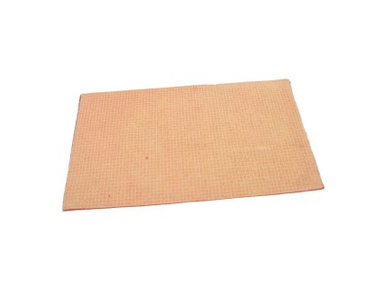 Červená textilní vstupní rohož FLOMA Welcome - Deco - délka 33 cm, šířka 58 cm, výška 0,3 cm