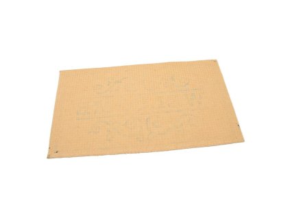 Béžová textilní vstupní rohož FLOMA Welcome - Deco - délka 33 cm, šířka 58 cm, výška 0,3 cm
