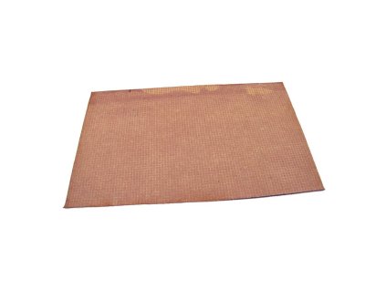 Vínová textilní vstupní rohož FLOMA Welcome - Deco - délka 45 cm, šířka 75 cm, výška 0,3 cm
