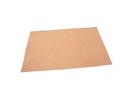 Červená textilní vstupní rohož FLOMA Welcome - Deco - délka 45 cm, šířka 75 cm, výška 0,3 cm