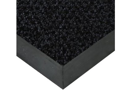 Černá textilní vstupní vnitřní čistící rohož Alanis - 70 x 100 x 0,75 cm
