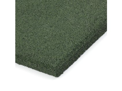 Zelená gumová dopadová dlažba FLOMA V20/R00 - 50 x 50 x 2 cm