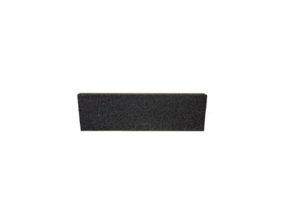 Černý rovný nájezd pro gumovou dlažbu - 75 x 30 x 2,5 cm