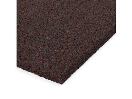 Červená gumová hladká dlažba FLOMA - 100 x 100 x 1,1 cm