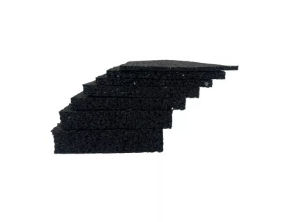 Gumová univerzální podložka FLOMA UniPad - délka 10 cm, šířka 10 cm, výška 1,5 cm