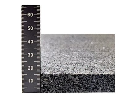 Antivibrační elastická tlumící rohož (deska) ze směsi granulátu a drásaniny FLOMA UniPad FS700 - 200 x 100 x 1,5 cm