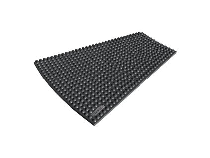 Černá gumová rohož (okraj) Skywalker HD o-Curve Nitrile - výška 1,3 cm