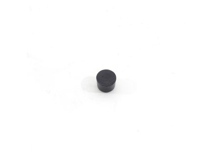 Černý gumový kónický doraz s dírou pro šroub FLOMA - průměr 2,2 cm x 1,5 cm