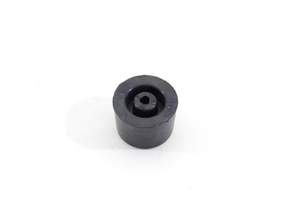 Černý gumový kónický doraz s dírou pro šroub FLOMA - průměr 5 cm x 3,5 cm