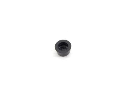 Černý gumový doraz návlečný pro hlavu šroubu FLOMA - průměr 1,7 cm x 0,9 cm