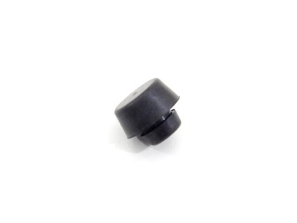 Černý gumový doraz nástrčný do díry FLOMA - průměr 2,8 cm x 1,3 cm a výška krku 0,3 cm