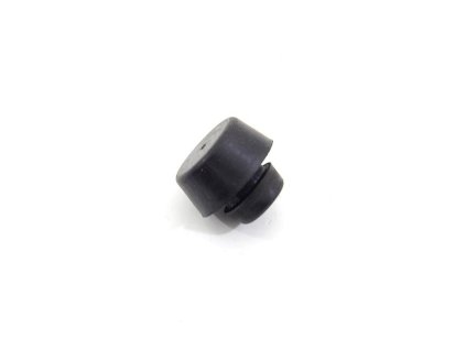 Černý gumový doraz nástrčný do díry FLOMA - průměr 2,8 cm x 1,3 cm a výška krku 0,4 cm