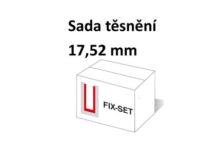 Těsnění skla 17,52mm kotvícího profilu