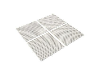 Bílá plastová dlažba Linea Flextile - 39 x 39 x 0,8 cm
