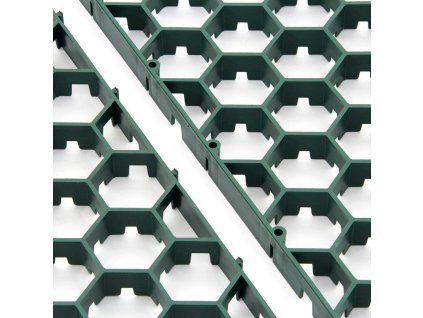 Zelená plastová zatravňovací dlažba Linea Salvaprato - 114,9 x 74,7 x 3 cm