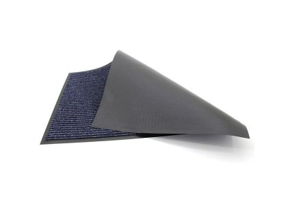Modrá vnitřní čistící vstupní rohož FLOMA Everton - délka 60 cm, šířka 80 cm a výška 0,6 cm