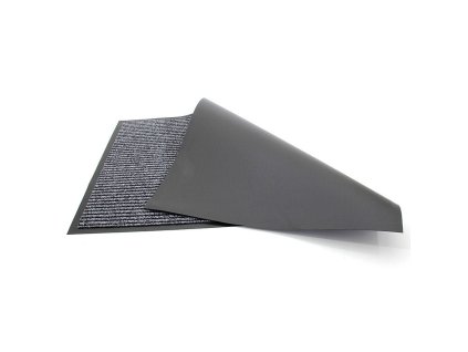 Šedá vstupní rohož FLOMA Everton - délka 80 cm, šířka 120 cm, výška 0,6 cm