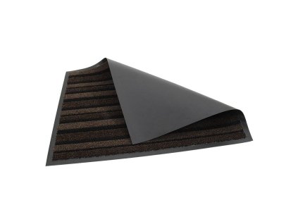 Hnědá vstupní rohož FLOMA Passage (Cfl-S1) - délka 90 cm, šířka 135 cm, výška 0,9 cm